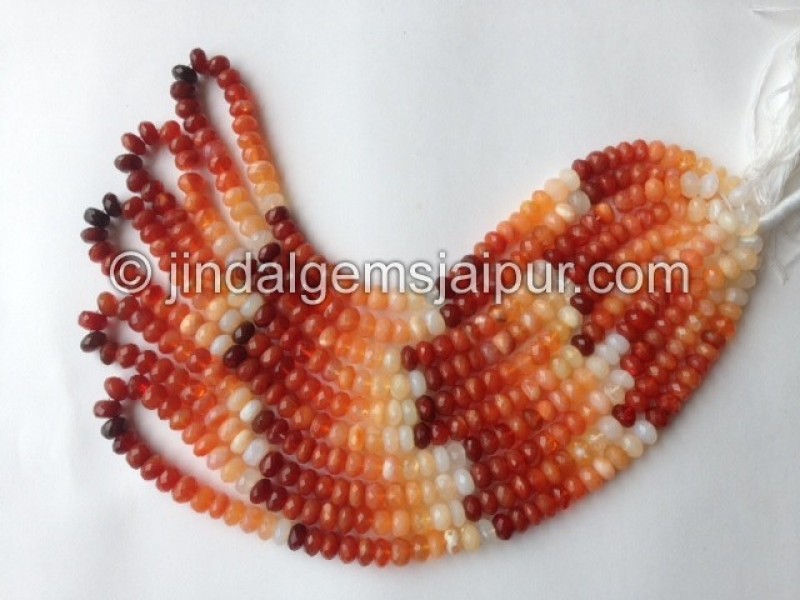 Fire Opal Far Faceted Roundelle